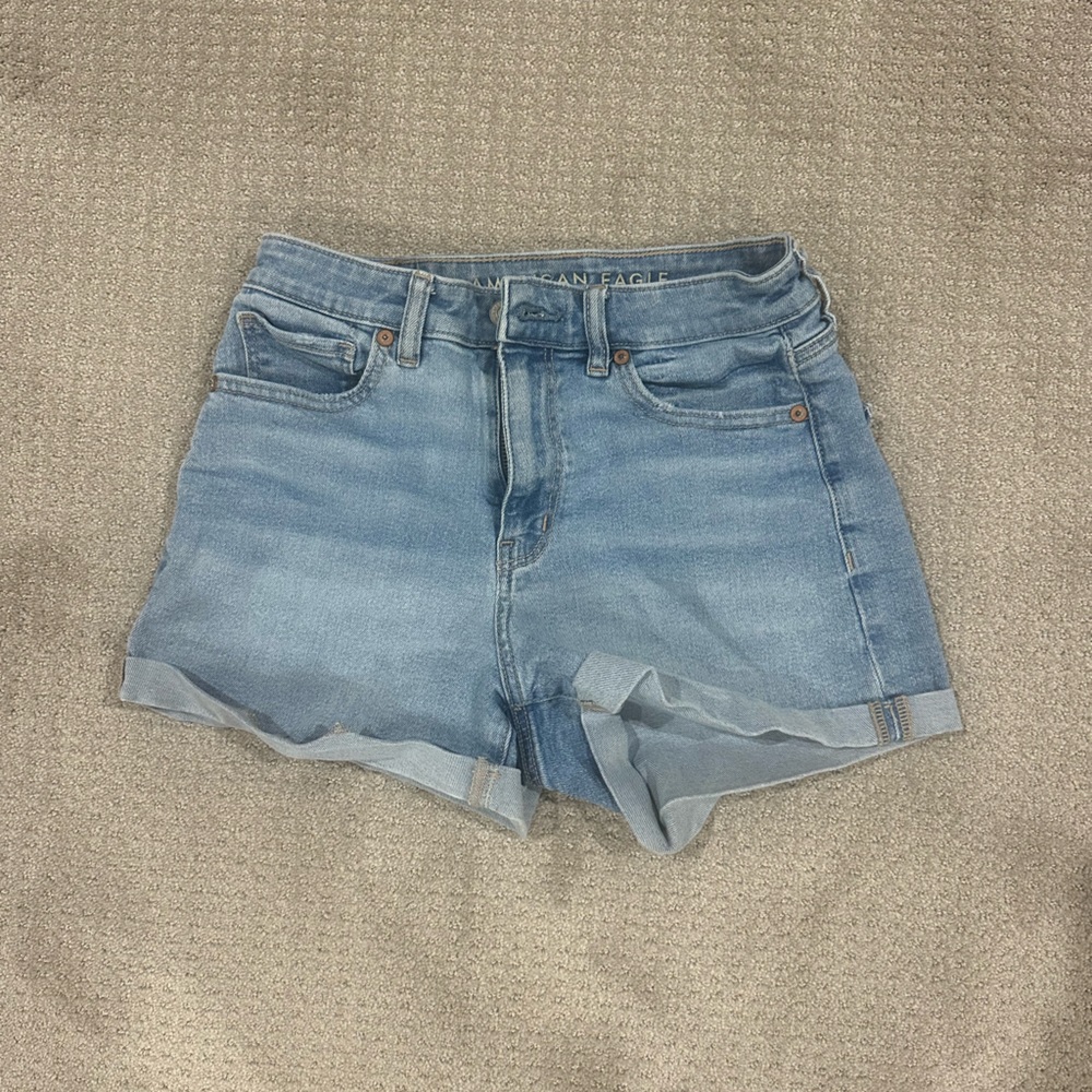 American Eagle High Rise Denim Shorts Size 2